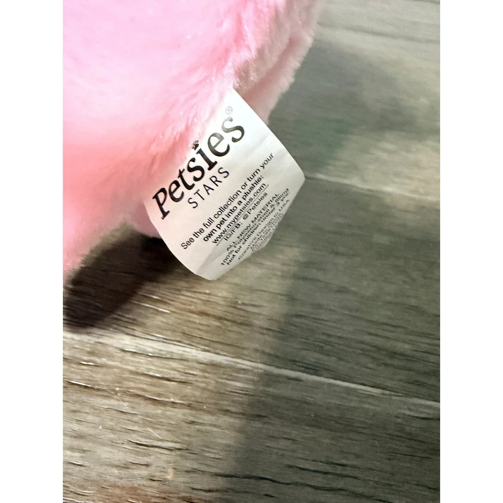 Petsies Stars Pink Pig Snout Life Grey Hat Plush‎ Stuffed Animal Toy
